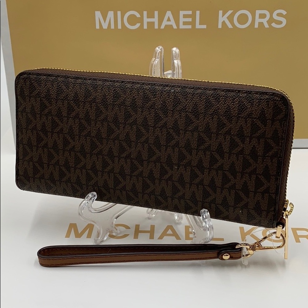 MICHAEL KORS Jet Set Travel Continental Wallet Wristlet NWT - Picture 6 of 11